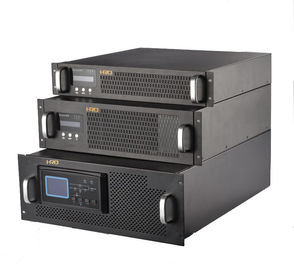 1KVA - 10KVA الرف جبل يو بي إس / 19 بوصة LCD مزدوجة التحويل يو بي إس