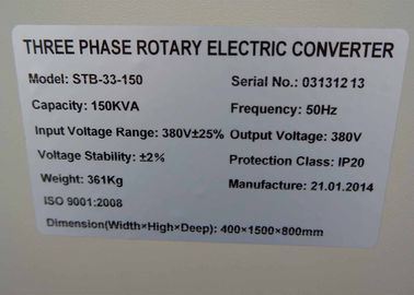 150 KVA 3 المرحلة الميكانيكية الجهد الكامل التلقائي منظم للماسح الصور المقطعية المحوسبة / نظام التصوير بالرنين المغناطيسي