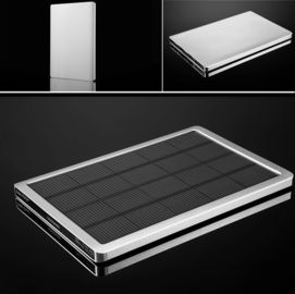 المحمولة السلطة لوحة للطاقة الشمسية البنك 5000mah شحن سريع للاي فون، آي باد ميني