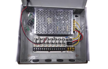 12V 5Amps الدوائر التلفزيونية المغلقة التيار الكهربائي الإطار 9 قناة CCTV كاميرا التيار الكهربائي