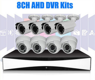 8Channel كاملة HD DVR الدوائر التلفزيونية المغلقة كيت × 1280 720 1 ميجابيكسل كاميرات الدوائر التلفزيونية المغلقة