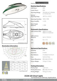 موقف حصة دافئ أبيض عال قوة led شارع ضوء ra 75, 240v 200v 110v
